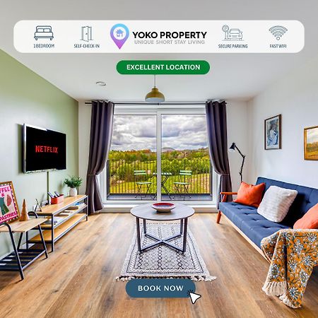 Penthouse Apartment - City Centre - Secure Parking, Balcony, Self-Check-In, Fast Wifi And Smart Tv With Netflix By Yoko Property Милтон-Кейнс Экстерьер фото
