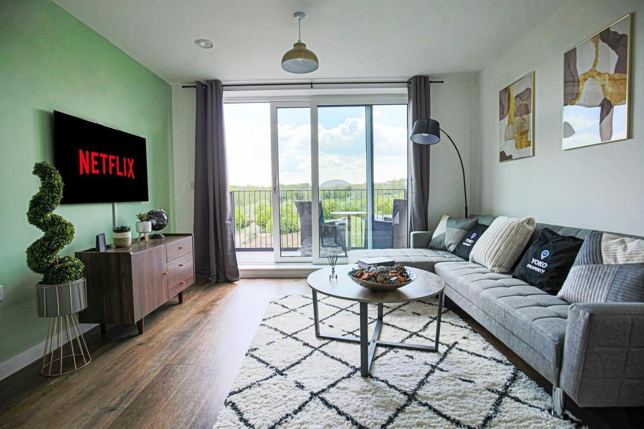 Penthouse Apartment - City Centre - Secure Parking, Balcony, Self-Check-In, Fast Wifi And Smart Tv With Netflix By Yoko Property Милтон-Кейнс Экстерьер фото
